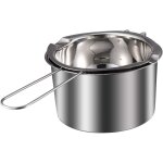 Pots de fusion bougies 600 ml, acier inox, double chaudi�re pour chocolat, beurre, bonbons