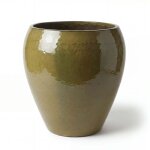 Pot grande taille d'ext�rieur lafontaine2 50x52cm sunset, fait main en terre cuite �maill�e, r�sistant ...