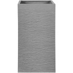 Pot  plantes et fleurs gris en fibres rsistantes aux rayons uv 40 x 40 x 77 cm avec trou de drainage ...