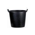 Pot rond - 50l - poignées noir 50x45x41cm Pot rond - 50l - poignées noir 50x45x41cm