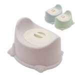 Pot de toilette pour bébé avec couvercle et poignée de transport - rose - monsieur bébé Pot de toilette pour bébé avec couvercle et poignée de transport - rose - monsieur bébé