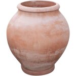 Biscottini - pot toscan en terre cuite 84x70x70 cm grand vase d'extrieur jardinire de jardin fabriqu ...