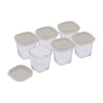 Pot de yaourt par 6 xf1001e1 pour yaourtire seb, tefal , multi delices, multi delices compact, multi ...
