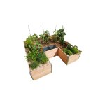 Mon petit potager - potager autonome - keyhole garden grand modle - carr potager avec composteur - ...