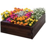 Potager sur�lev�, jardini�re, bac � l�gumes, jardini�re � herbes aromatiques, bois massif, brun fonc�, ...