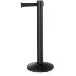Poteau de d�limitation en acier inoxydable noir l 4500 mm - lot de 2 - was germany