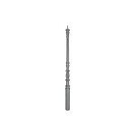 Poteau estamp� nombreux d�tails - hauteur 1150mm base ronde �60mm - fonte - � sceller - deco fer forge ...
