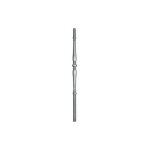 Poteau estamp� - hauteur 1200mm base ronde �40mm - acier tourn� - � sceller - deco fer forge