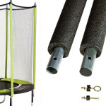 Poteau de filet �25mm pour trampoline ? longueur 221, 5cm ? mousse de protection ? visserie incluse pour ...