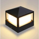 De poteau lampe pilier portail lampe d'extrieur lumire colonne lampe villa ip65 tanche aluminium jardin ...