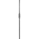 Poteau avec motif gouttes aplaties, fer forg� - hauteur 1200mm base ronde de diam�tre �25mm - fer forg� ...