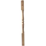Levigne - poteau tourn� en bois massif pour balustrade longueur pin cm