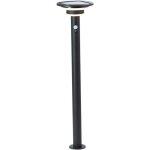 Potelet ext�rieur brilliant garvina - led et solaire - d�tecteur de mouvement - acier inoxydable et plastique ...