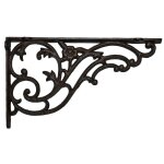 Potence murale fonte fleurie 33x04x20cm