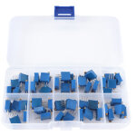 Potentiom�tres r�glables 3296w, 50 pi�ces, r�sistance variable 500 1k 2k 5k 10k 20k 50k 100k 200k 1m ...