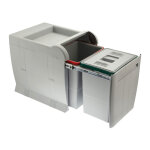 Poubelle coulissante 2 seaux - contenance : 36 l - d�cor : gris - hauteur : 440 mm - largeur : 350 mm ...