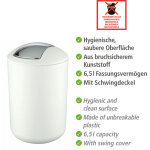 Poubelle � couvercle oscillant 6, 5 l brasil l wenko petite poubelle salle de bain, couvercle basculant, ...