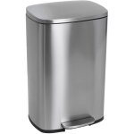 Kitchen move - poubelle de cuisine  pdale admiral argent acier inoxydable 50 l