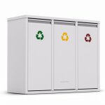 Klarstein - poubelle cuisine poubelle a pedale poubelle cuisine tri design pour la salle de bain bac ...