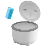 Poubelle � d�jections f�lines avec couvercle et 30 sacs poubelle l2v3 : anti - odeur, hygi�nique et facile ...