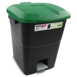 Poubelle �cologique verte � p�dale - 50 l