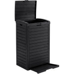 Poubelle ext�rieure r�sistante aux intemp�ries pour jardin - anthracite 118l