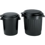 Poubelle d'immeuble 50 litres et couvercle eda