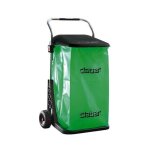 Claber - poubelle de jardin chariot mobile + sac 50 litres jardins et extrieurs