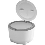Poubelle liti�re chat anti - odeurs couvercle pression, bac amovible plastique gris animaux