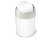 Simplehuman - poubelles - mini poubelle de table, 1, 5 l, blanc cw2079