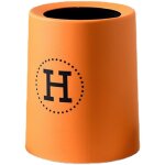 Poubelle orange 9l avec couvercle ouvrant, double paroi �paisse pour bureau et chambre