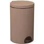 Poubelle � p�dale 20 l marron rossignol 90248