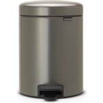 Poubelle  pdale brabantia newicon 5l platinum