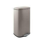 Spirella - poubelle  pdale de cuisine grande capacit acier akira 50l taupe mat