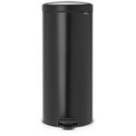 Poubelle � p�dale newicon 30l matt black - brabantia