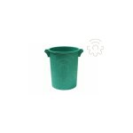 Poubelle en pvc de 100 litres 53x66h cm empilable sans couvercle vert