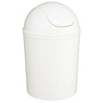 Poubelle de salle de bain essential 7l blanc