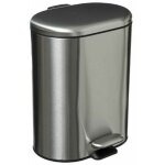Five simply smart - poubelle de salle de bain siliflex 6l inox