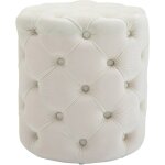 Tabouret drancy velours crme m