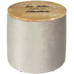 The home deco kids - pouf rangement enfant gris home deco kids