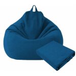 Pouf sac de canap� lazy housse de canap� inclinable tissu housses de fauteuil housse de chaises sans ...