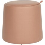 Pouf tabouret coffre de rangement mobili rebecca lisianthus 42x45x45 pu bois mdf rose moderne