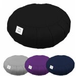 Vivezen - pouf, zafu, coussin de méditation, yoga - rond - 38 x 38 x 13 cm - noir Vivezen - pouf, zafu, coussin de méditation, yoga - rond - 38 x 38 x 13 cm - noir