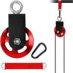 Poulie 90 mm ? levage / renvoi ? crochet ressort ? charge max 300 kg ? salle sport