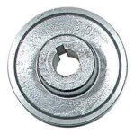 Poulie aluminium diam 80 arbre 24mm