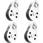 Poulie � corde lisse robuste, robuste, ensemble de poulies en nylon marin, poulie de suspension en acier, ...