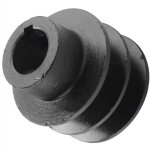 Poulie courroie v double gorge al�sage moteur 168f 170f gx110 gx120 gx160 gx200 kart quad 7hp