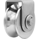 Poulie � gorge en acier inoxydable avec roulement duplex silencieux et robuste, capacit� de charge de ...