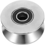 Poulie � gorge u acier inoxydable r�sistante pour porte coulissante roue m�tallique de porte de grange ...