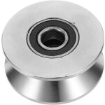 Poulie � gorge u acier inoxydable r�sistante pour porte coulissante roue m�tallique de porte de grange ...